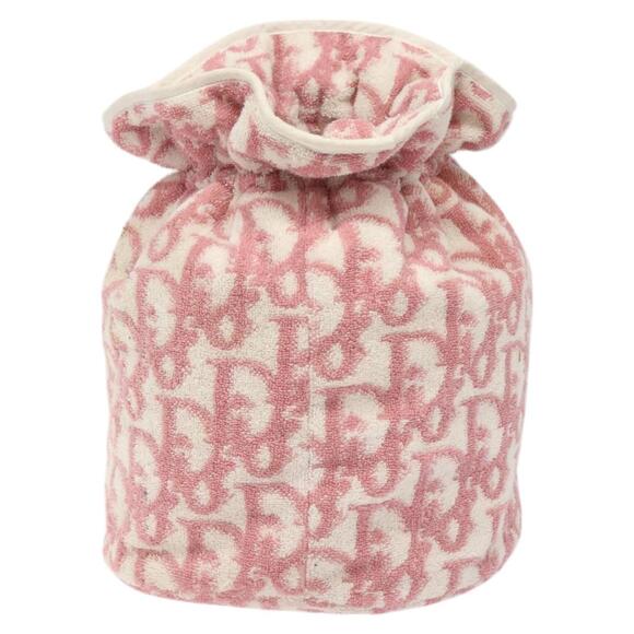 DIOR Pile Trotter Hand Bag Pink White - Picture 3 of 11